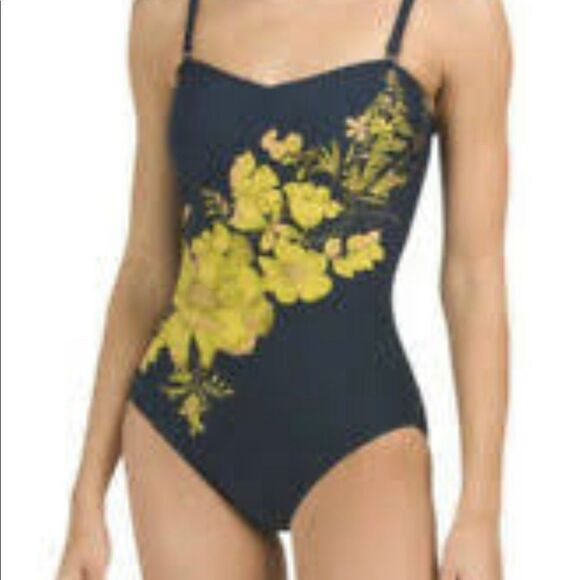 GOTTEX NWT VENICE BLUE SURPLICE ONEPIECE SIZE 12 - Picture 1 of 6